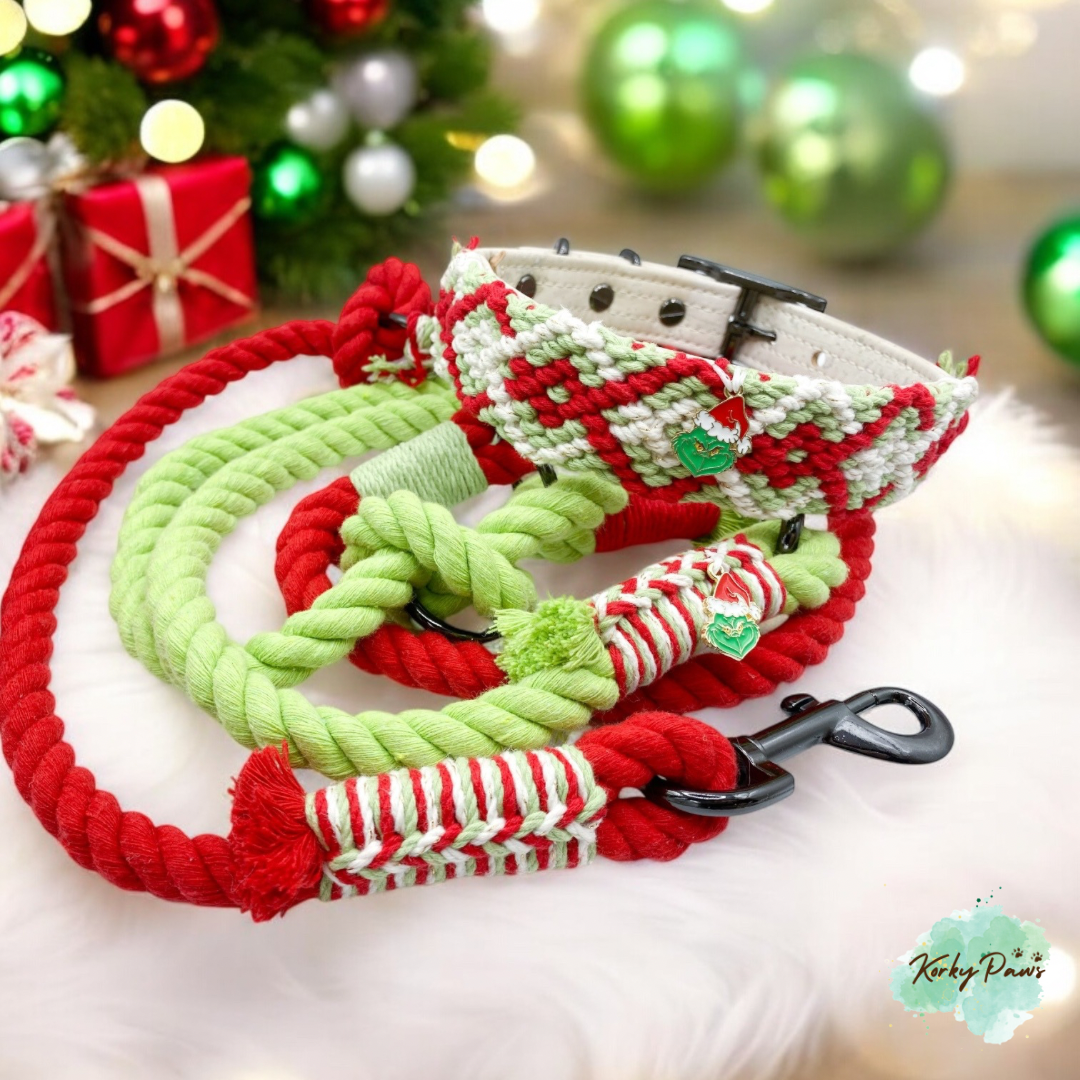 Korkypaws Kork-Baumwollset „Merry Grinchmas“