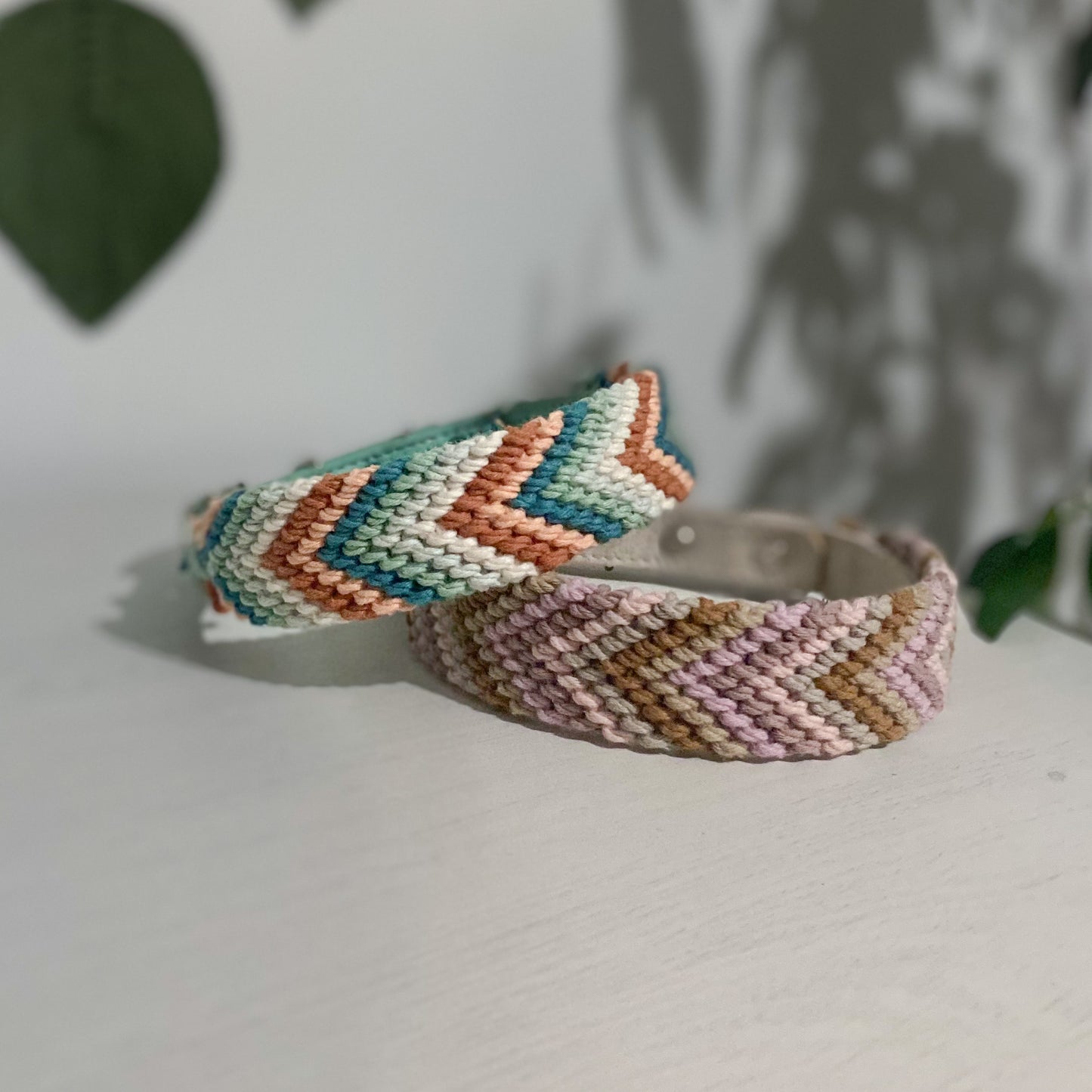 Korkypaws Kork-Baumwollhalsband „be happy“