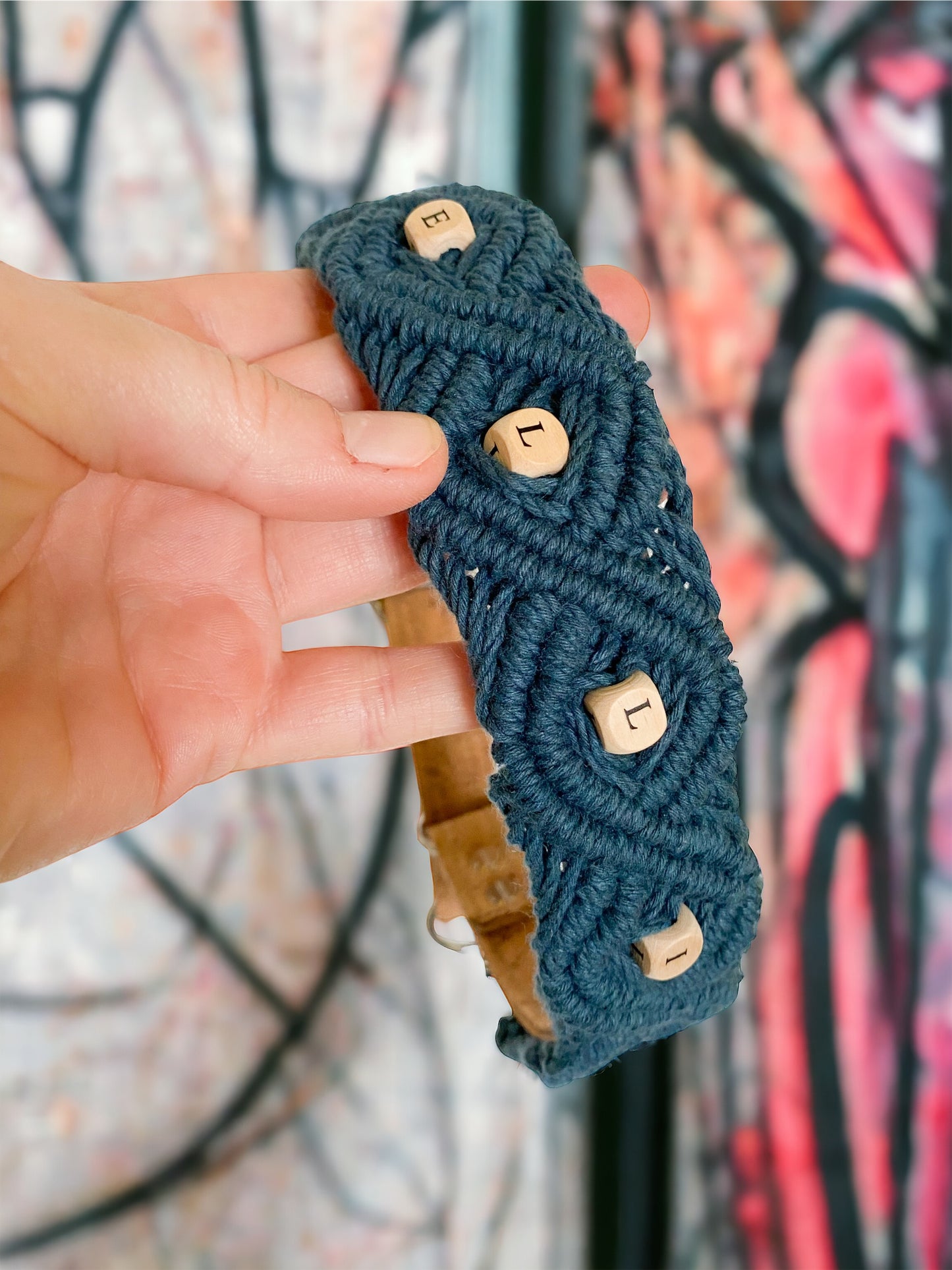Korkypaws Kork-Baumwollhalsband „Boho“