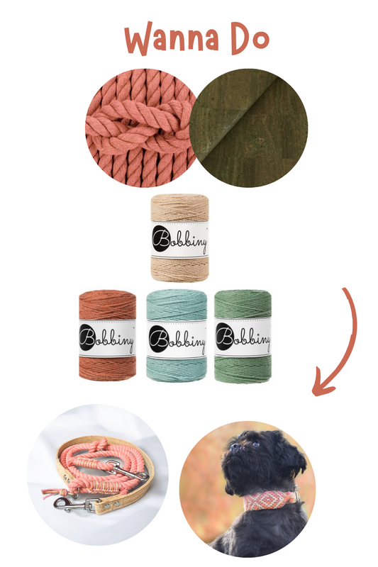 Korkypaws Kork-Baumwollset Wanna Do „Altpink & olive“