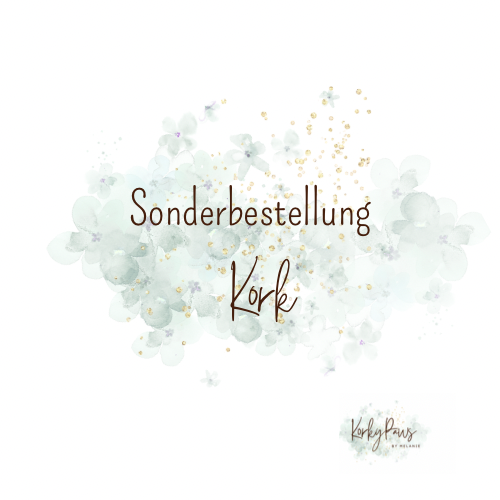 Sonderbestellung Korkwunschmuster/-wunschunifarbe je Set